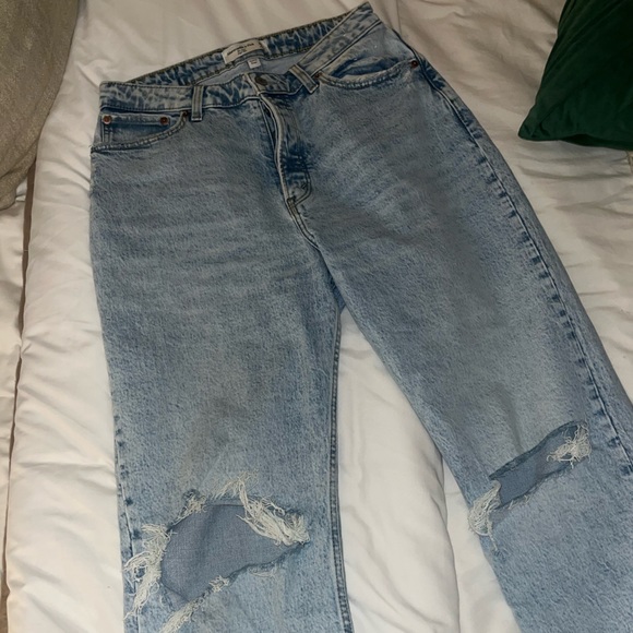 Abercrombie & Fitch Curve Love High Rise Dad Jeans - Picture 8 of 10